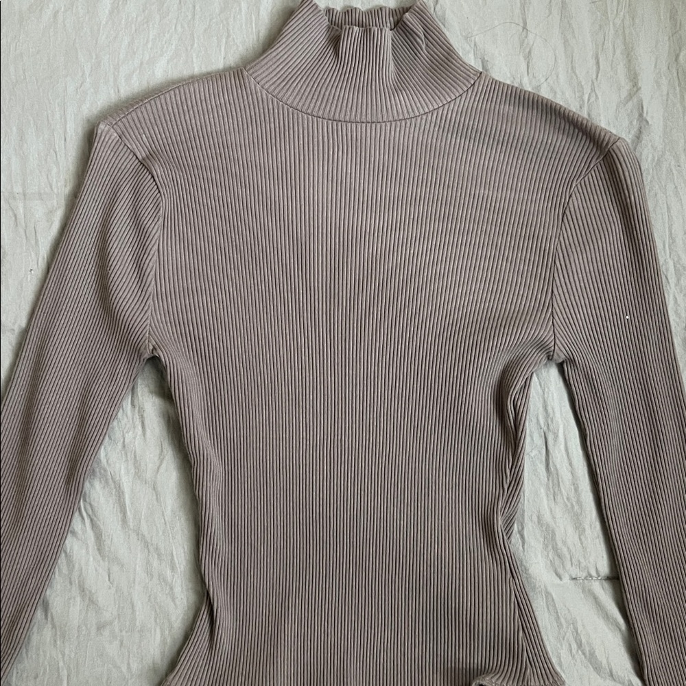 Ribbed Turtleneck bodysuit Forever 21